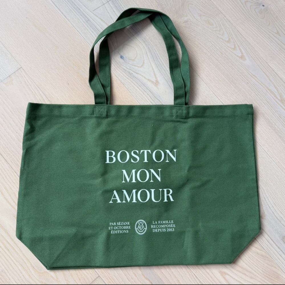 NEW Sézane Cotton Tote - green